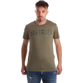 textil Herr T-shirts & Pikétröjor Navigare NV31081 Grön