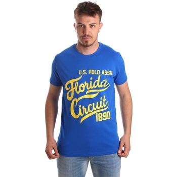 textil Herr T-shirts & Pikétröjor U.S Polo Assn. 49351 51340 Blå