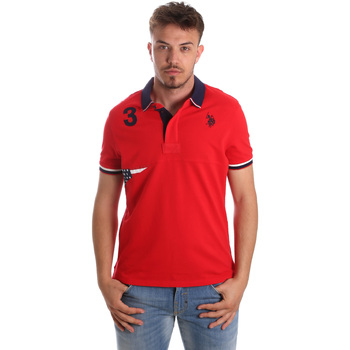 textil Herr T-shirts & Pikétröjor U.S Polo Assn. 41029 51252 Röd