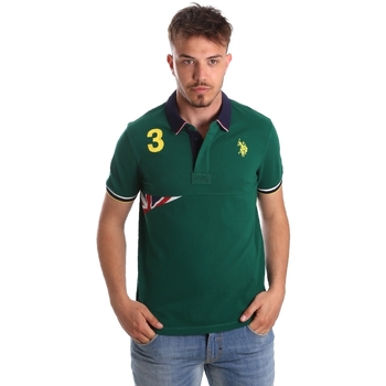 textil Herr T-shirts & Pikétröjor U.S Polo Assn. 41029 51252 Grön