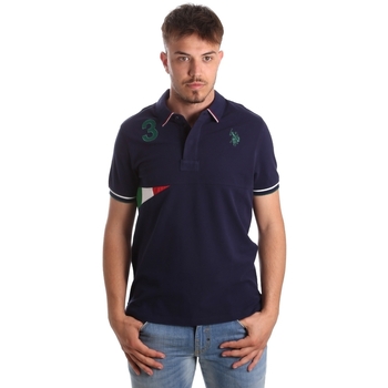 textil Herr T-shirts & Pikétröjor U.S Polo Assn. 41029 51252 Blå