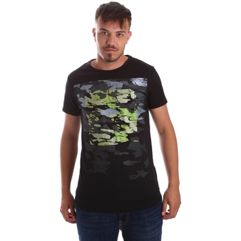 textil Herr T-shirts Byblos Blu 2MT0017 TE0045 Svart