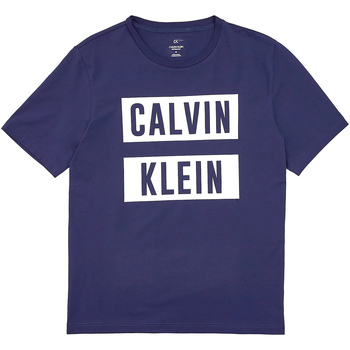 textil Herr T-shirts & Pikétröjor Calvin Klein Jeans 00GMT9K222 Blå