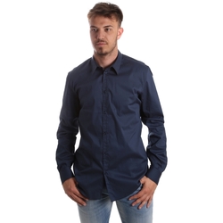 textil Herr Långärmade skjortor Gaudi 921FU45014 Blå