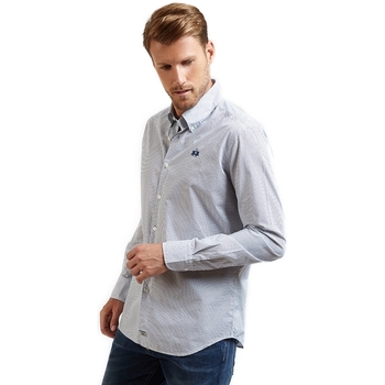 textil Herr Långärmade skjortor La Martina OMC016 PP462 Blå
