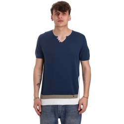 textil Herr T-shirts Gaudi 011BU53021 Blå