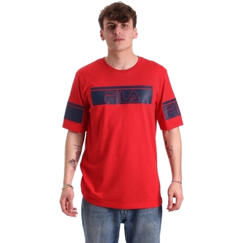 textil Herr T-shirts & Pikétröjor Fila 683085 Röd