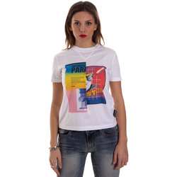 textil Dam T-shirts Versace B2HVB7V630331003 Vit