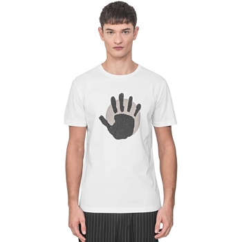textil Herr T-shirts Antony Morato MMKS01765 FA100144 Vit