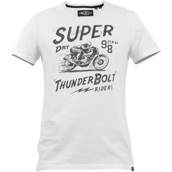 textil Herr T-shirts Superdry M1010259A Vit