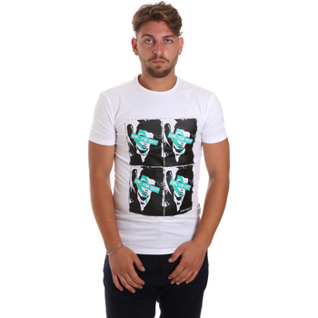 textil Herr T-shirts Antony Morato MMKS01743 FA120001 Vit