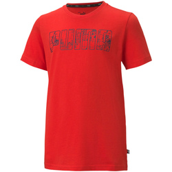 textil Barn T-shirts Puma 583234 Röd