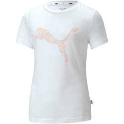 textil Flickor T-shirts Puma 583290 Vit