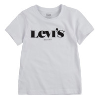 textil Pojkar T-shirts Levi's GRAPHIC TEE Vit