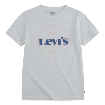 textil Pojkar T-shirts Levi's 9ED415-001 Vit