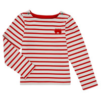 textil Flickor Långärmade T-shirts Petit Bateau MAHALIA Flerfärgad