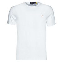 textil Herr T-shirts Polo Ralph Lauren T-SHIRT AJUSTE COL ROND EN PIMA COTON LOGO PONY PLAYER MULTICOLO Vit
