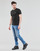 textil Herr T-shirts Calvin Klein Jeans YAF Svart