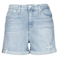 textil Dam Shorts / Bermudas Calvin Klein Jeans MOM SHORT Blå / Ljus