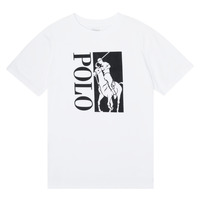 textil Pojkar T-shirts Polo Ralph Lauren CROPI Vit