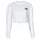 textil Dam Sweatshirts Tommy Jeans TJW SUPER CROPPED BADGE CREW Vit