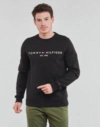 textil Herr Sweatshirts Tommy Hilfiger TOMMY LOGO SWEATSHIRT Svart