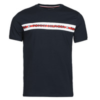textil Herr T-shirts Tommy Hilfiger CN SS TEE LOGO Marin