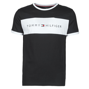 textil Herr T-shirts Tommy Hilfiger CN SS TEE LOGO FLAG Marin