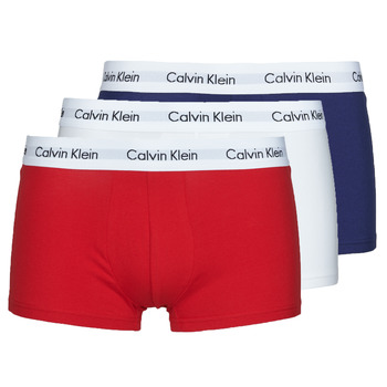 Underkläder Herr Boxershorts Calvin Klein Jeans RISE TRUNK X3 Marin / Vit / Röd