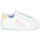 Skor Flickor Sneakers adidas Originals SUPERSTAR C Vit / Regnbågsfärgat