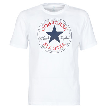 textil Herr T-shirts Converse NOVA CHUCK PATCH TEE Vit