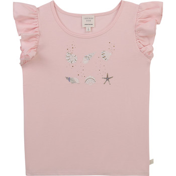 textil Flickor T-shirts Carrément Beau Y15378-44L Rosa