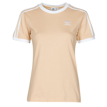textil Dam T-shirts adidas Originals 3 STRIPES TEE Orange