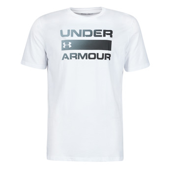 textil Herr T-shirts Under Armour UA TEAM ISSUE WORDMARK SS Vit