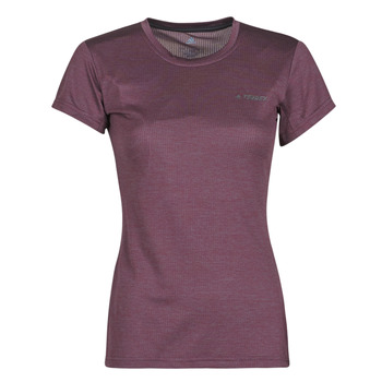 textil Dam T-shirts adidas Performance W Tivid Tee Violett