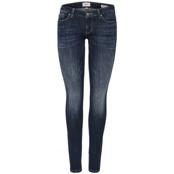 textil Dam Jeans Only VAQUERO MUJER  ONLCAROL LOW 15182381 Blå
