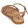 Skor Flickor Sandaler Citrouille et Compagnie OBINOU Tan (mellanbrun) / Guldfärgad