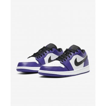 Skor Sneakers Nike Air Jordan 1 Low Court Purple Court Purple/White-Black