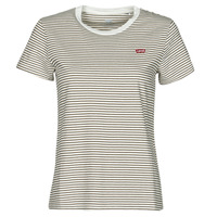 textil Dam T-shirts Levi's PERFECT TEE Beige