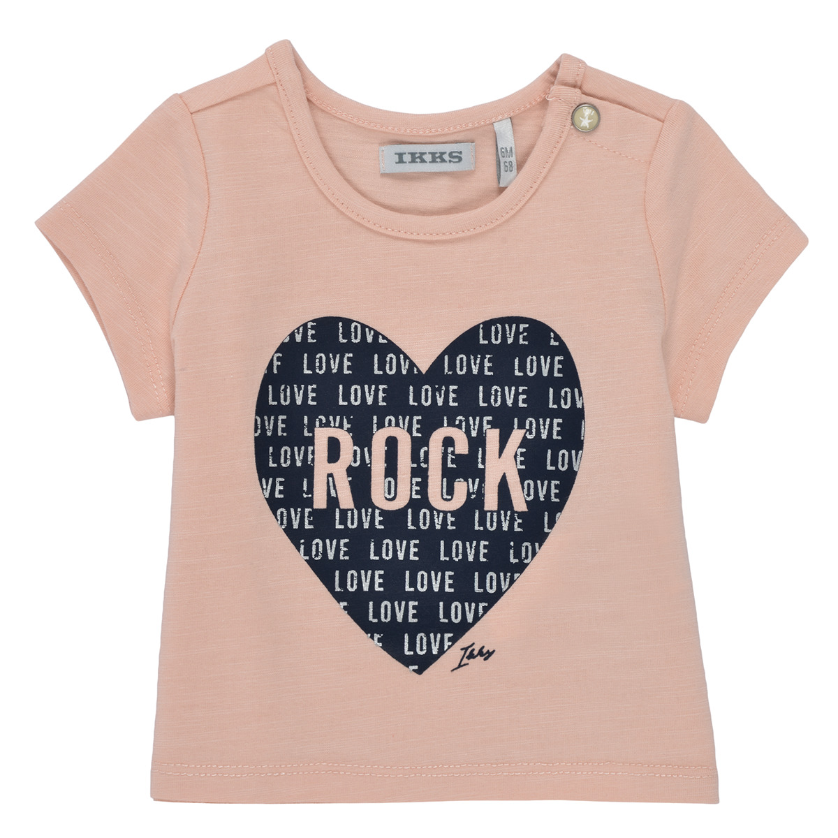 textil Flickor T-shirts Ikks XS10120-31 Rosa