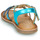 Skor Flickor Sandaler Mod'8 CALICOT Turkos / Guldfärgad