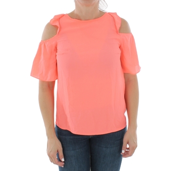 textil Dam T-shirts Naf Naf JULIETTE 16 ROSE NEON Orange