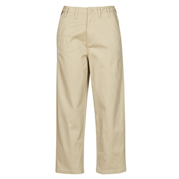 textil Dam Chinos / Carrot jeans Tommy Jeans TJW HIGH RISE STRAIGHT Beige