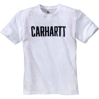 textil T-shirts Carhartt T-shirt  Block Vit