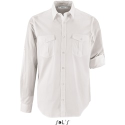 textil Herr Långärmade skjortor Sol's Chemise  Burma blanc