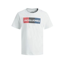 textil Pojkar T-shirts Jack & Jones JJECORP LOGO PLAY TEE Vit