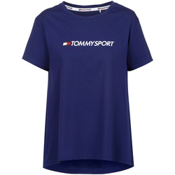 textil Dam T-shirts Tommy Hilfiger S10S100445 Blå