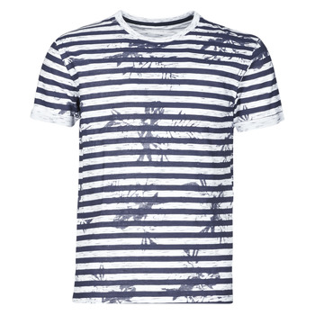 textil Herr T-shirts Yurban OLORD Marin / Vit