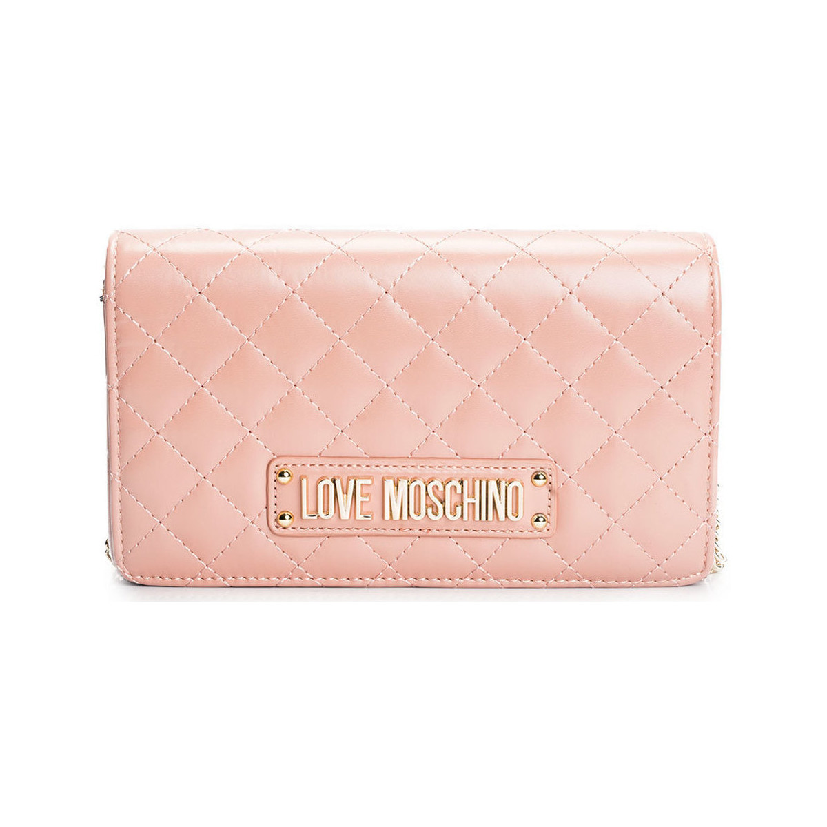 Väskor Dam Handväskor med kort rem Love Moschino JC4118PP17LA | Quilted Nappa Rosa Rosa