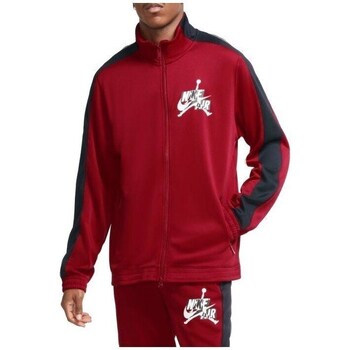 textil Herr Sweatshirts Nike Air Jordan Jumpman Classics Trickot Warmup Jacket Röd